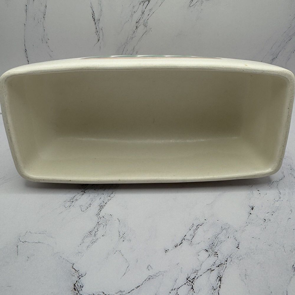 TAOS TREASURE CRAFT BUTTER DISH Southwest Adobe Stone Ware Made In The USA - Picture 8 of 12
